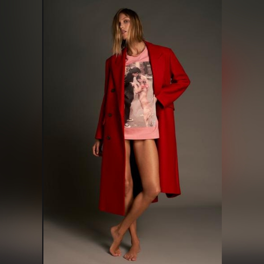 NWOT : ZARA Wool Blend Oversized Coat